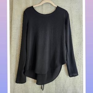 🐾Forever 21 black lingerie sleeve blouse🐾